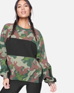 Women's One And Only Dolman Fleece Crew -Quality Apparel Shop 3hci3419 vintage green 2