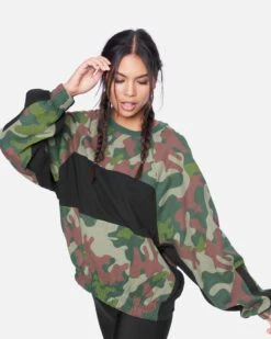 Women's One And Only Dolman Fleece Crew -Quality Apparel Shop 3hci3419 vintage green 3