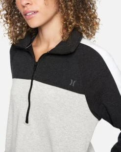 Therma Fleece Half Zip -Quality Apparel Shop 3hcj8736 black 4