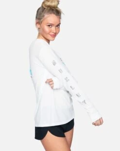 Colima Washed Boyfriend Long Sleeve -Quality Apparel Shop 3hcz8832 white 3