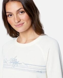 Becks Two Burnout Raglan Fleece Top -Quality Apparel Shop 3hj1690253 tofu 5