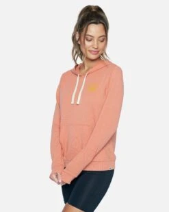 TRACK BURNOUT PERFECT FLEECE HOODIE -Quality Apparel Shop 3hj6790684 carnelian 3