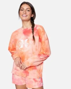 Tie Dye Girlfriend Fleece Top
