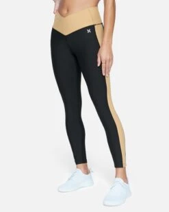 V-SHAPED COLORBLOCK LEGGING -Quality Apparel Shop 3hkp0655 caviar iced coffee 3