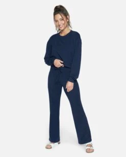 EASY FLARE PANT -Quality Apparel Shop 3hkp0660 mood indigo 4