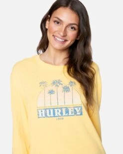Mackenna Boyfriend Long Sleeve Tee -Quality Apparel Shop 3hl1640073 cornsilk 5