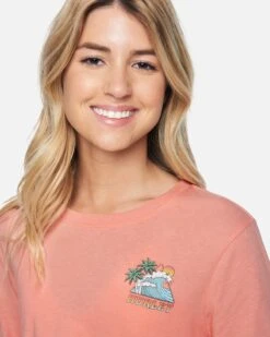 Hummel Cropped Long Sleeve Tee 10 Hummel Cropped Long Sleeve Tee -Quality Apparel Shop 3hl2750303 coral almond 5 v2