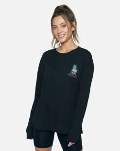 BAD APPLES GRACE OVERSIZED LONG SLEEVE TEE