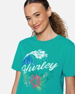 Tubed Cropped Crew Short Sleeve T-Shirt -Quality Apparel Shop 3hs1570375 columbia 4