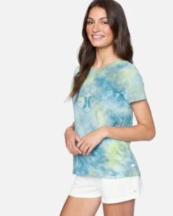 Honey Dew Tie Dye Classic Crew Tee -Quality Apparel Shop 3hs1580123 bluelight tie dye 3