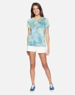 Honey Dew Tie Dye Classic Crew Tee -Quality Apparel Shop 3hs1580123 bluelight tie dye 4