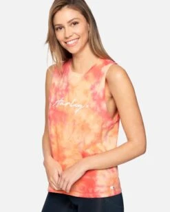 Scripty Tie Dye Muscle Tank