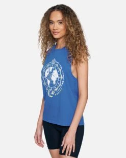 Global Washed Muscle Tank -Quality Apparel Shop 3ht1560540 dazzling blue 3
