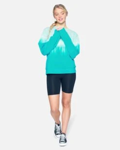 Double Dip Dye Girlfriend Fleece Crew 9 Double Dip Dye Girlfriend Fleece Crew -Quality Apparel Shop 3hwkj0148 light dew 4