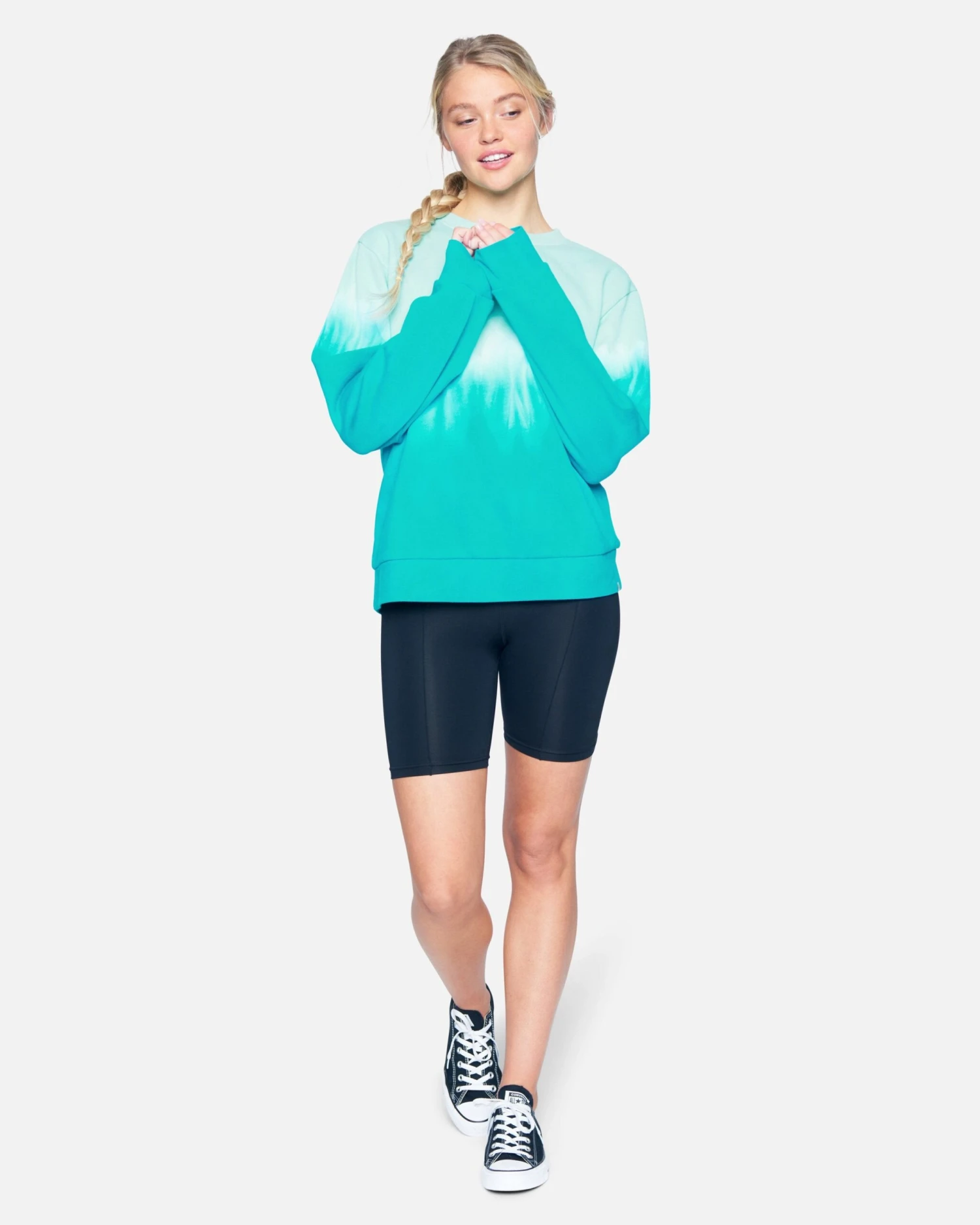 Double Dip Dye Girlfriend Fleece Crew 4 Double Dip Dye Girlfriend Fleece Crew - Image 4