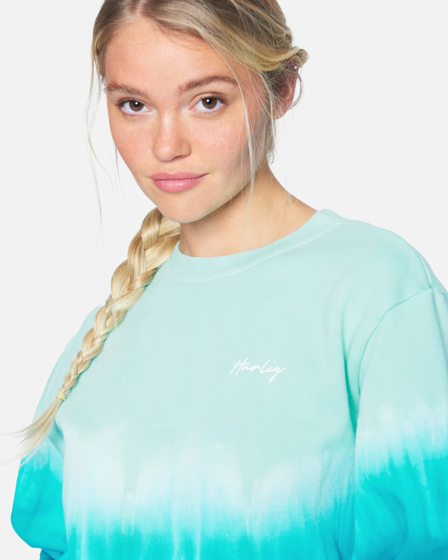 Double Dip Dye Girlfriend Fleece Crew 5 Double Dip Dye Girlfriend Fleece Crew - Image 5