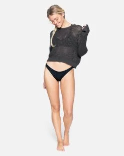 Easy Open Knit Sweater -Quality Apparel Shop 3hwkl0059 thunder grey 4