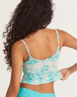 LoveShackFancy X Hurley - Easy Ridin Tank -Quality Apparel Shop 3hwkt0719 blue dreamy tie dye 5