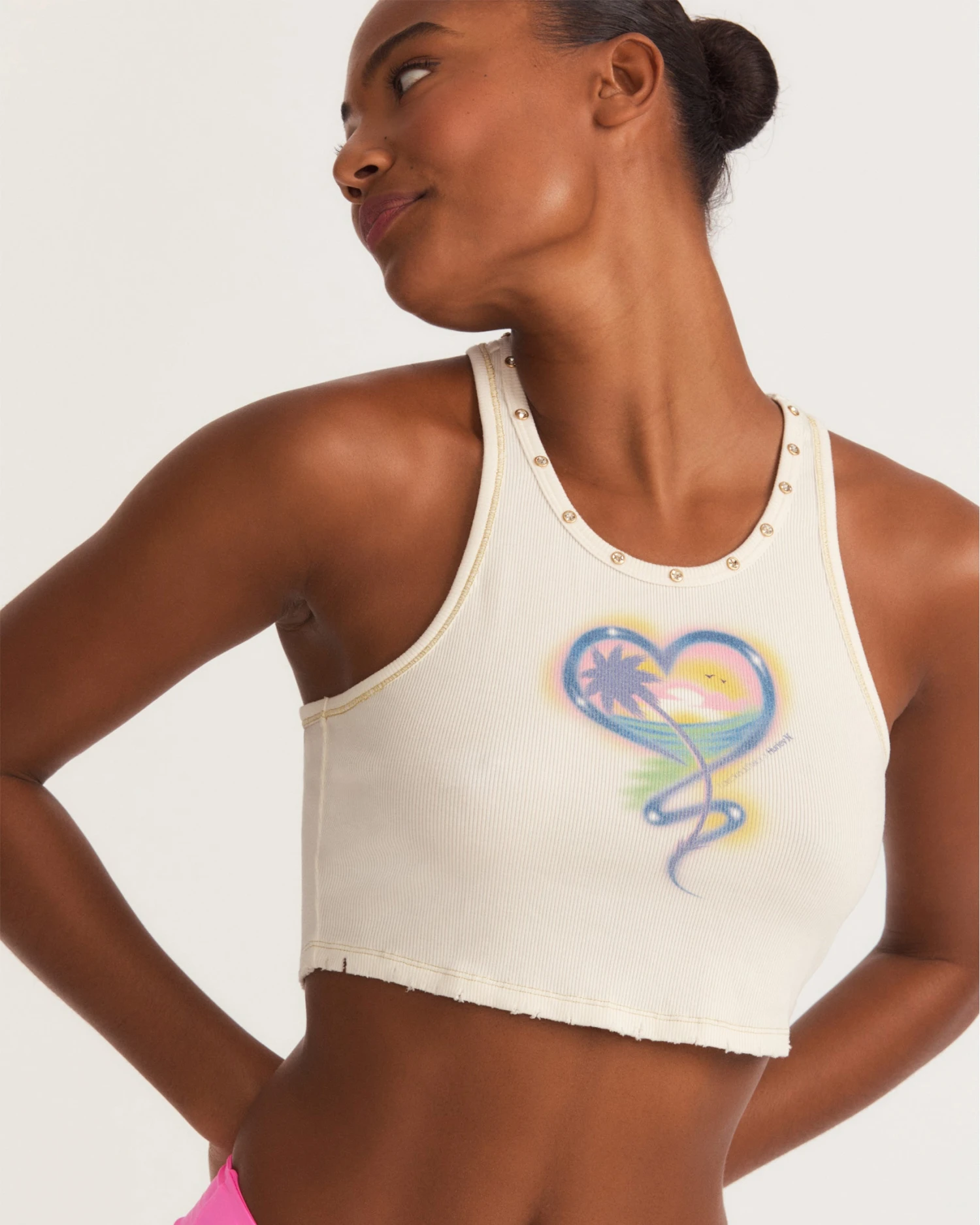 LoveShackFancy X Hurley - Whitewater Rib Tank 1 LoveShackFancy X Hurley - Whitewater Rib Tank