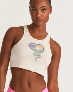 LoveShackFancy X Hurley - Whitewater Rib Tank 10 LoveShackFancy X Hurley - Whitewater Rib Tank -Quality Apparel Shop 3hwkt0720 bone 3