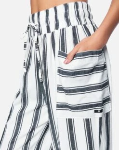 Everyday Wide Leg Pant -Quality Apparel Shop 3hwp0122 tofu stripe 5