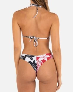 HIBISCUS BLOCK V FRONT SKIMPY BOTTOM -Quality Apparel Shop HB1312 BLACK LAVAFALL 1