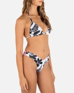 HIBISCUS BLOCK V FRONT SKIMPY BOTTOM -Quality Apparel Shop HB1312 BLACK LAVAFALL 3