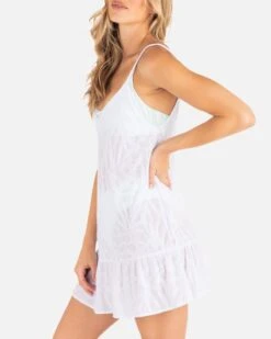 Solid Mini Dress -Quality Apparel Shop HC0163 WHITE 4
