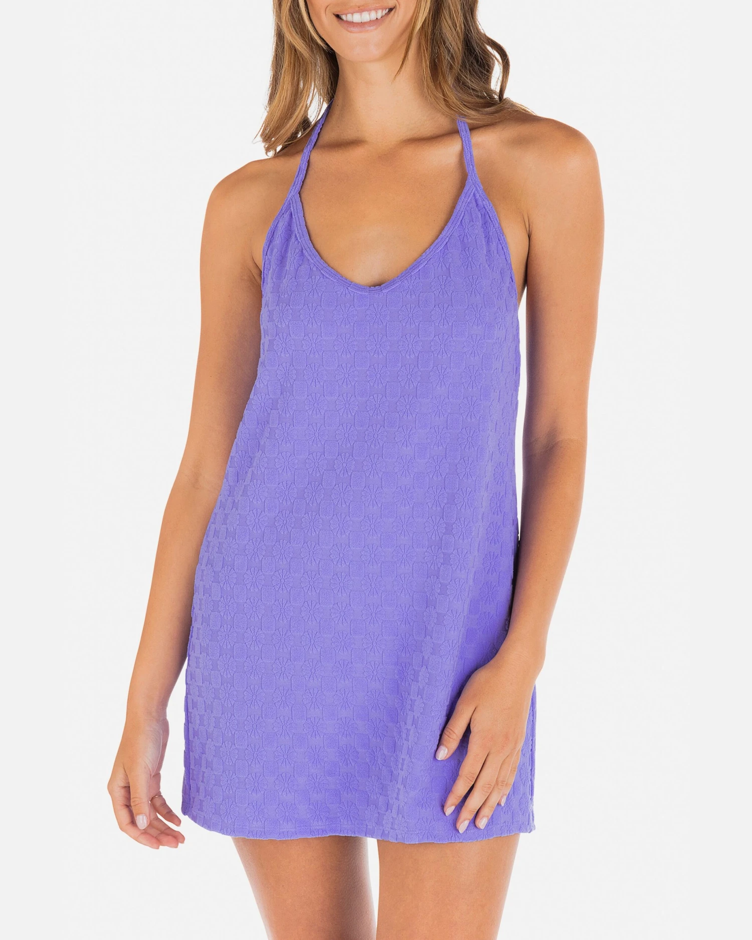 Mini Check Halter Mini Dress 1 Mini Check Halter Mini Dress