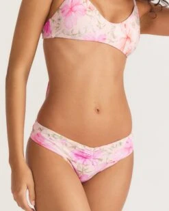 LoveShackFancy X Hurley - Hibiscus Cheeky Reversible Hipster Bikini Bottom -Quality Apparel Shop HLSFB100 HIBISCUS 3