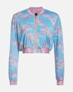 LoveShackFancy X Hurley - Under The Sea Cropped Bomber Jacket -Quality Apparel Shop HLSFC103 UNDER THE SEA 1
