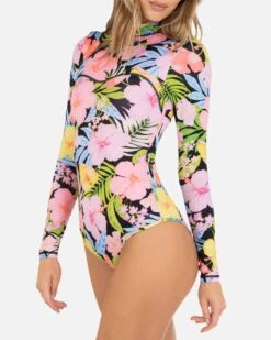 SUNSET DISTRICT ZIP BACK CHEEKY SURFSUIT -Quality Apparel Shop HO1130 BLACK 3