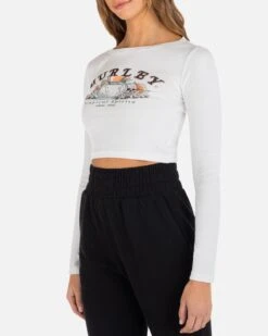 Tropical Spirits Long Sleeve Baby Tee 6 Tropical Spirits Long Sleeve Baby Tee -Quality Apparel Shop HU139K3 WHITE 03