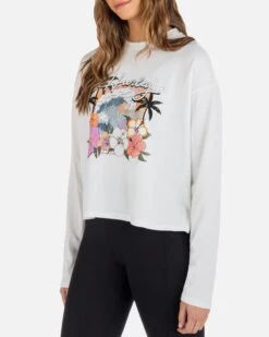 Seabreeze Long Sleeve Relaxed Tee -Quality Apparel Shop HU156K3 WHITE 03