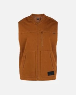 ELLIOT WORKER TRUCKER VEST -Quality Apparel Shop MKJ0002580 LT BRITISH TAN 03