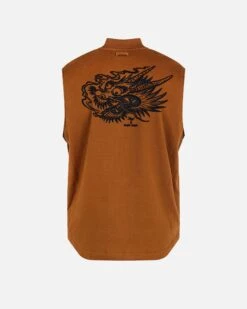 ELLIOT WORKER TRUCKER VEST -Quality Apparel Shop MKJ0002580 LT BRITISH TAN 04