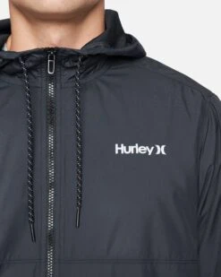 Men's Siege Hooded Windbreaker Jacket -Quality Apparel Shop bv2696 black 3