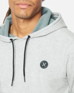 HURLEY Therma Protect Pullover Hoodie -Quality Apparel Shop cd6068 grey heather 5 outlet