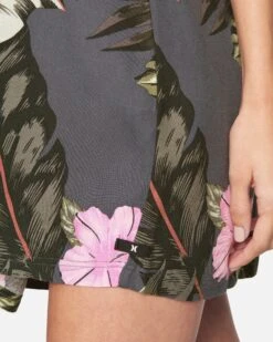 Women's Printed Woven Tie Dress -Quality Apparel Shop ck0239 anthracite 3