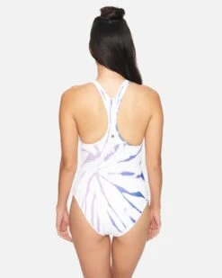 HURLEY Block Party Rib Spider Royale One Piece -Quality Apparel Shop ct2289 racer blue 3 vv3