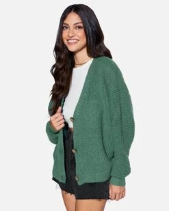 ESSENTIAL BONFIRE CARDIGAN -Quality Apparel Shop dz23f183 gray green 3 8778de00 c0c4 47ff b51e 08b15d534b76