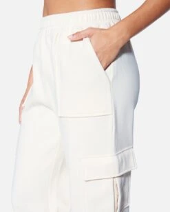 ESSENTIAL FLEECE CARGO JOGGER PANT -Quality Apparel Shop dz24a195 cream 4 9f53a501 3504 4e66 8ccc 5696d4a8f22e