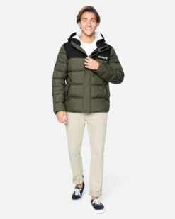 Barrel 2.0 Puffer Jacket -Quality Apparel Shop h6n104forr cargo khaki 4
