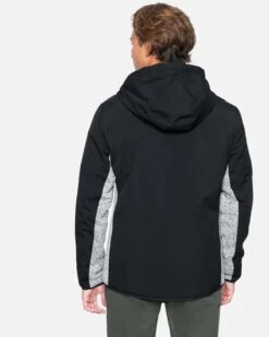 Asgar Mixed Media Jacket -Quality Apparel Shop h6n128foqn heather grey 3