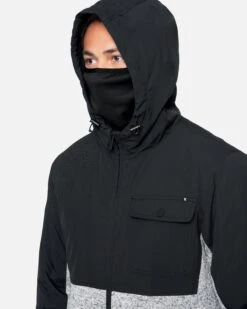 Asgar Mixed Media Jacket -Quality Apparel Shop h6n128foqn heather grey 5