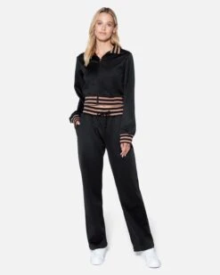 Cropped Track Jacket -Quality Apparel Shop ha004j3 black 4