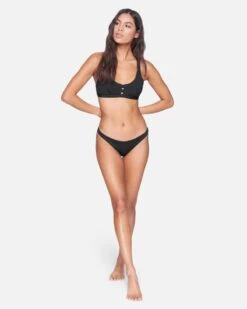Solid Moderate Bikini Bottom -Quality Apparel Shop hb1007 black 5