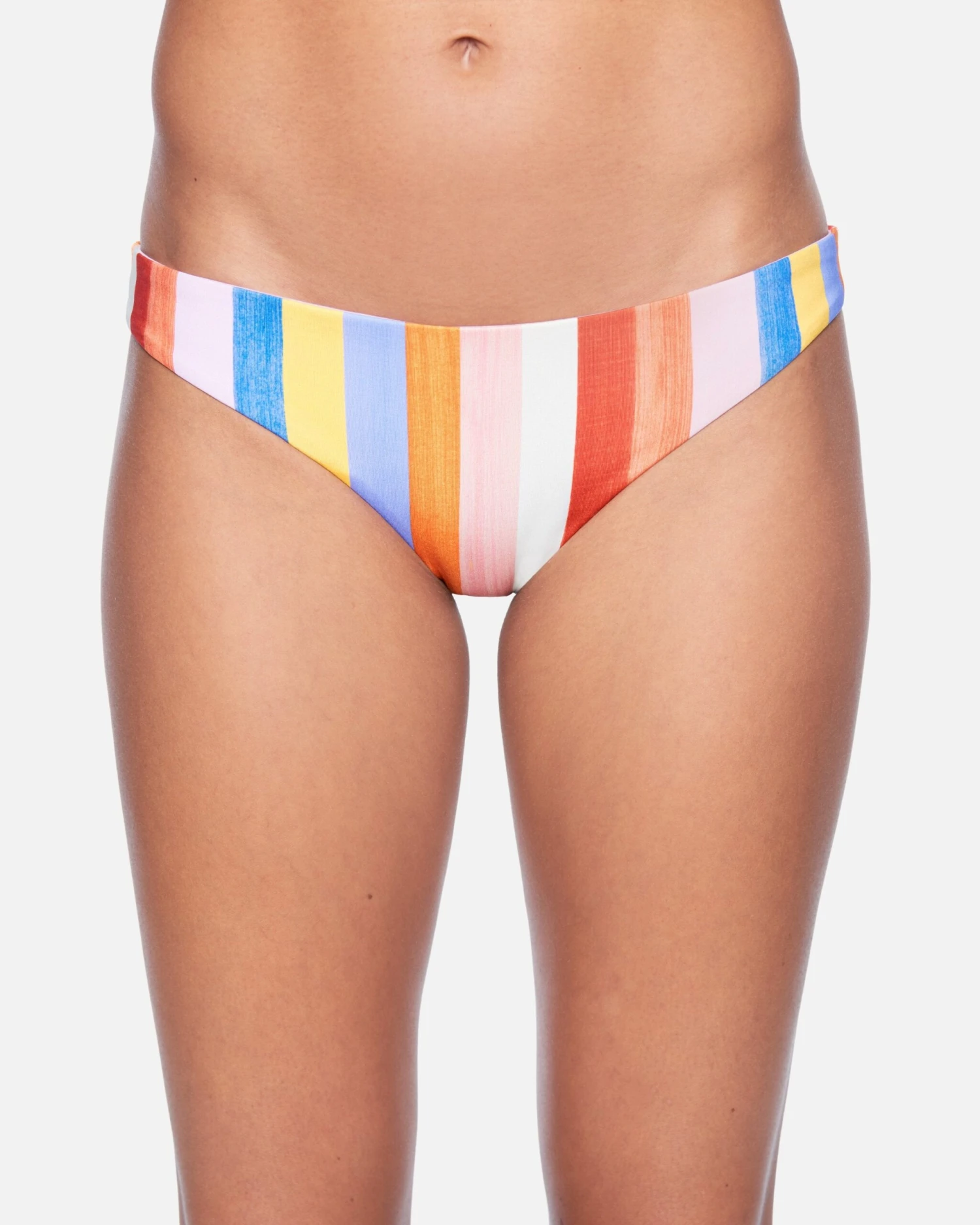 Retro Stripe Reversible Moderate Bikini Bottom 2 Retro Stripe Reversible Moderate Bikini Bottom - Image 2