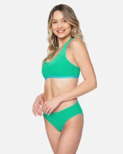 Solid Reversible Full Bikini Bottom -Quality Apparel Shop hb1197 skyline blue jungle jade 5