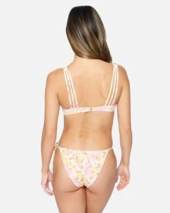 Beach Bloom Reversible Cheeky Soft Tie Bottom -Quality Apparel Shop hb1255 rosebud 3